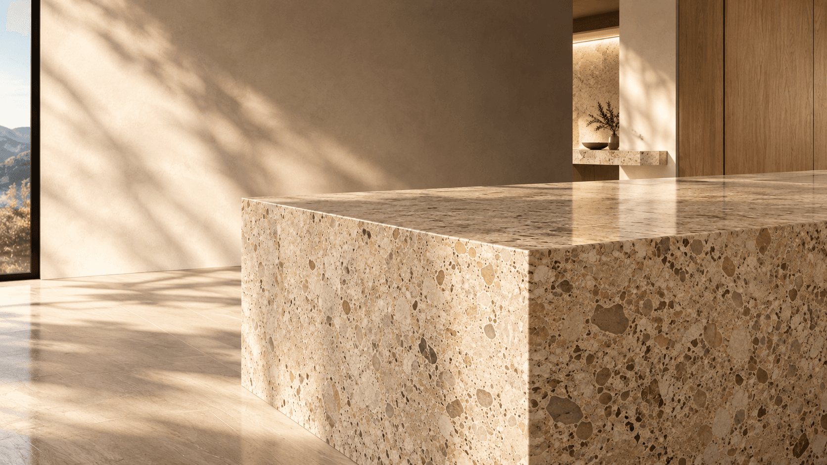 Golden Breccia Monolithic Stone